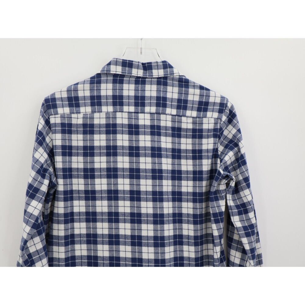 Frank & Eileen Shirt Eileen XXS Blue White Plaid Button Long Sleeve Top NEW - Picture 6 of 8